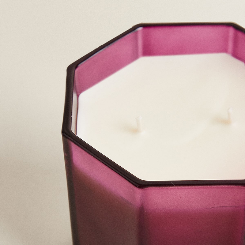 M&Scent 럭셔리 크리스마스 향기로운 양초 블랙 유리 꽃병 선물 상자에 아로마 테라피 아로마 간장 왁스 양초