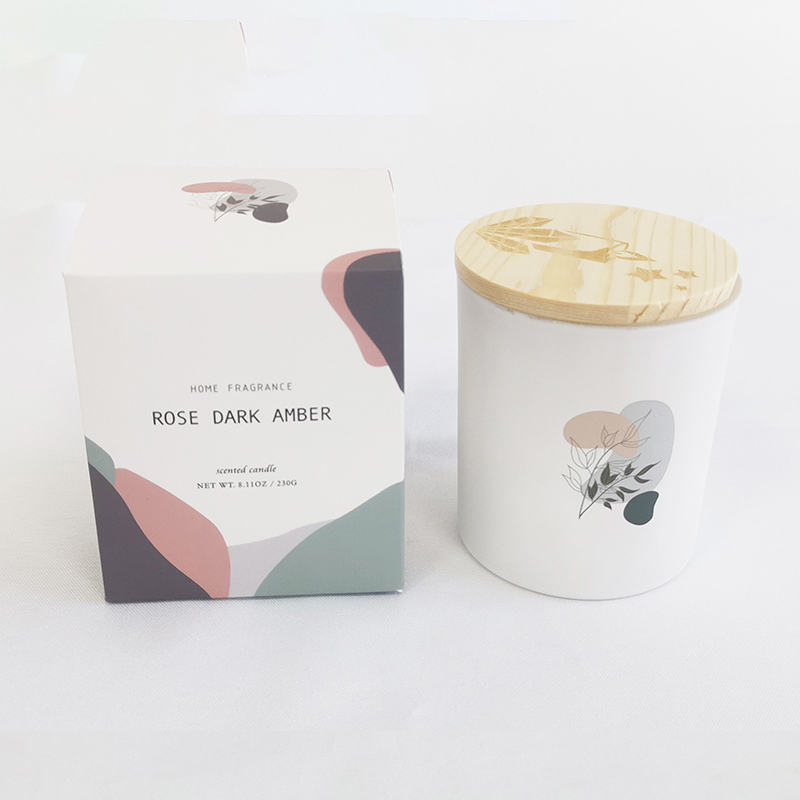 M&Scent 뚜껑이 있는 유리병에 동양 100% 천연 향초 ​​​양초