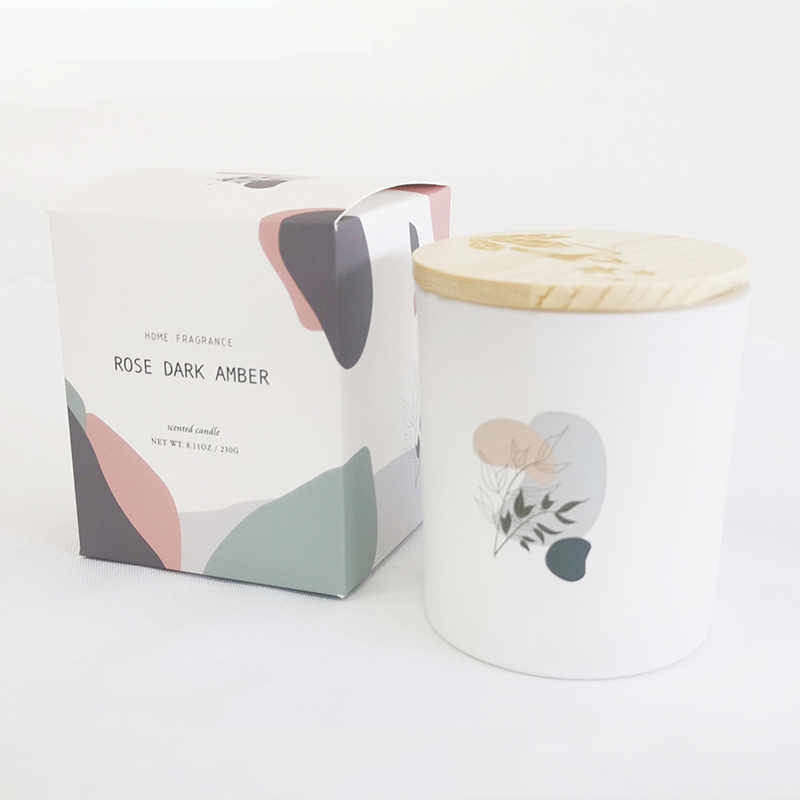 M&Scent 뚜껑이 있는 유리병에 동양 100% 천연 향초 ​​​양초