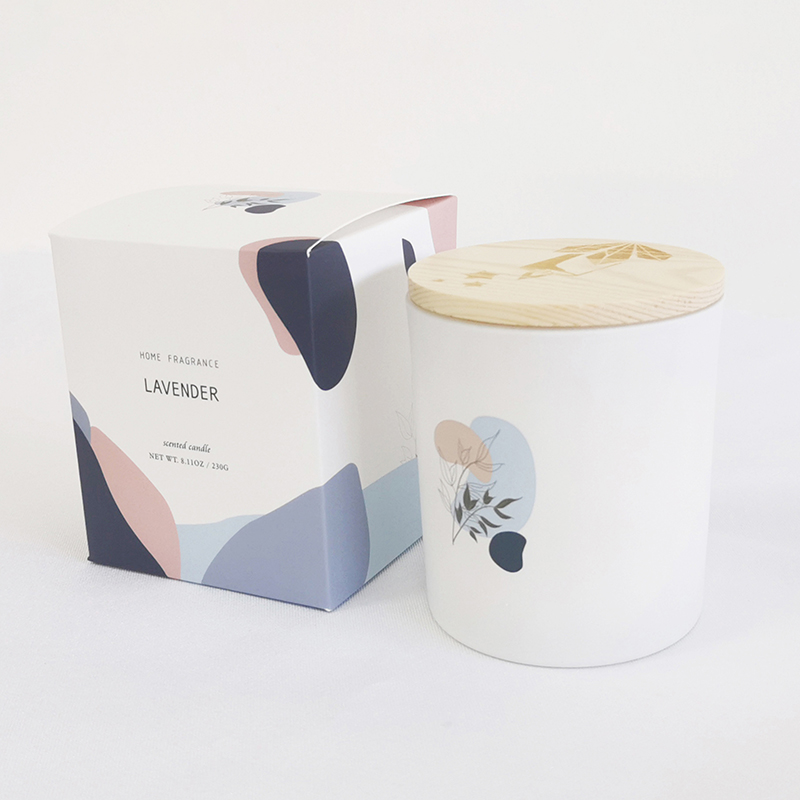 M&Scent 뚜껑이 있는 유리병에 동양 100% 천연 향초 ​​​양초