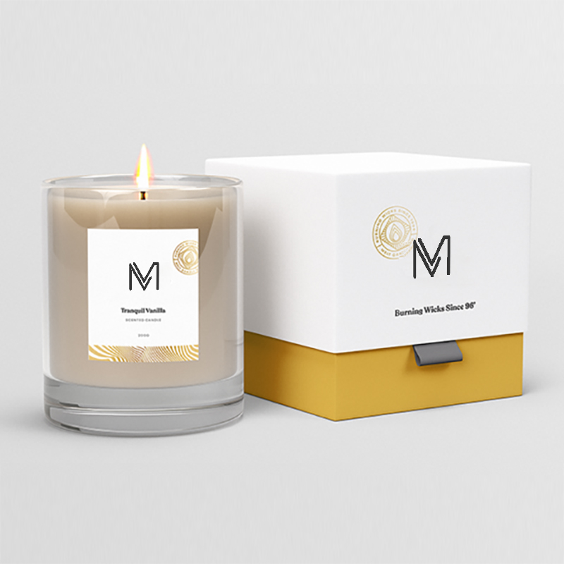 M&Scent 도매 공장 직접 고급 개인 브랜드 소이왁스 향초 도매 상자가 포함됩니다