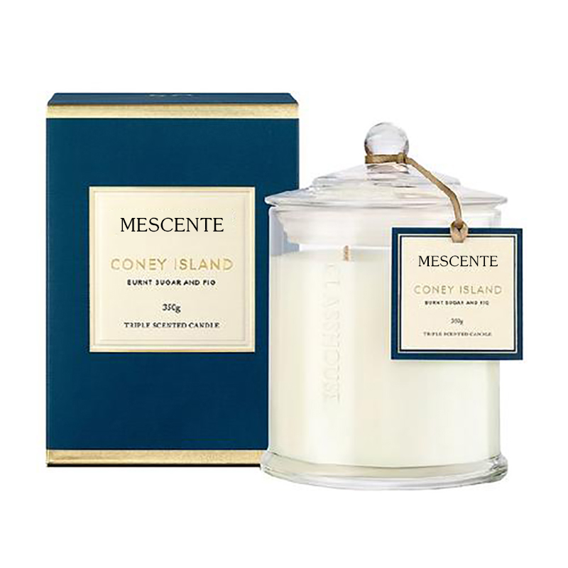 M&Scent 뚜껑이 있는 도매 고급 개인 브랜드 크리스마스 캔 모양 골동품 장식 골동품 장 양초