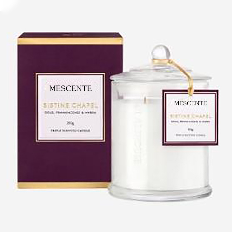 M&Scent 뚜껑이 있는 도매 고급 개인 브랜드 크리스마스 캔 모양 골동품 장식 골동품 장 양초