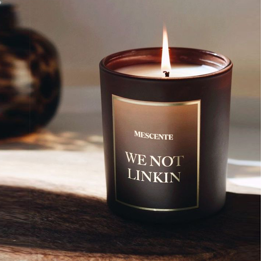 M & Scent 도매 새로운 고급 컬러 개인 라벨 크리스마스 크리스탈 꽃병이 있는 Kerzen 향기로운 간장 캔들