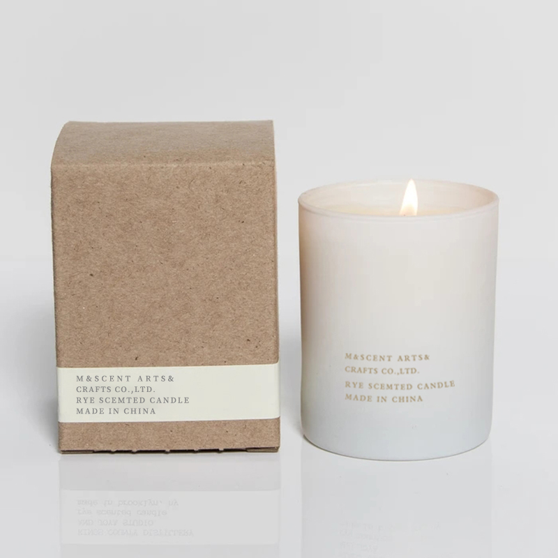 M&Scent 도매 저렴한 개인 브랜드 흰색 대형 나무 심지 향 테라피 향기로운 에센셜 오일초