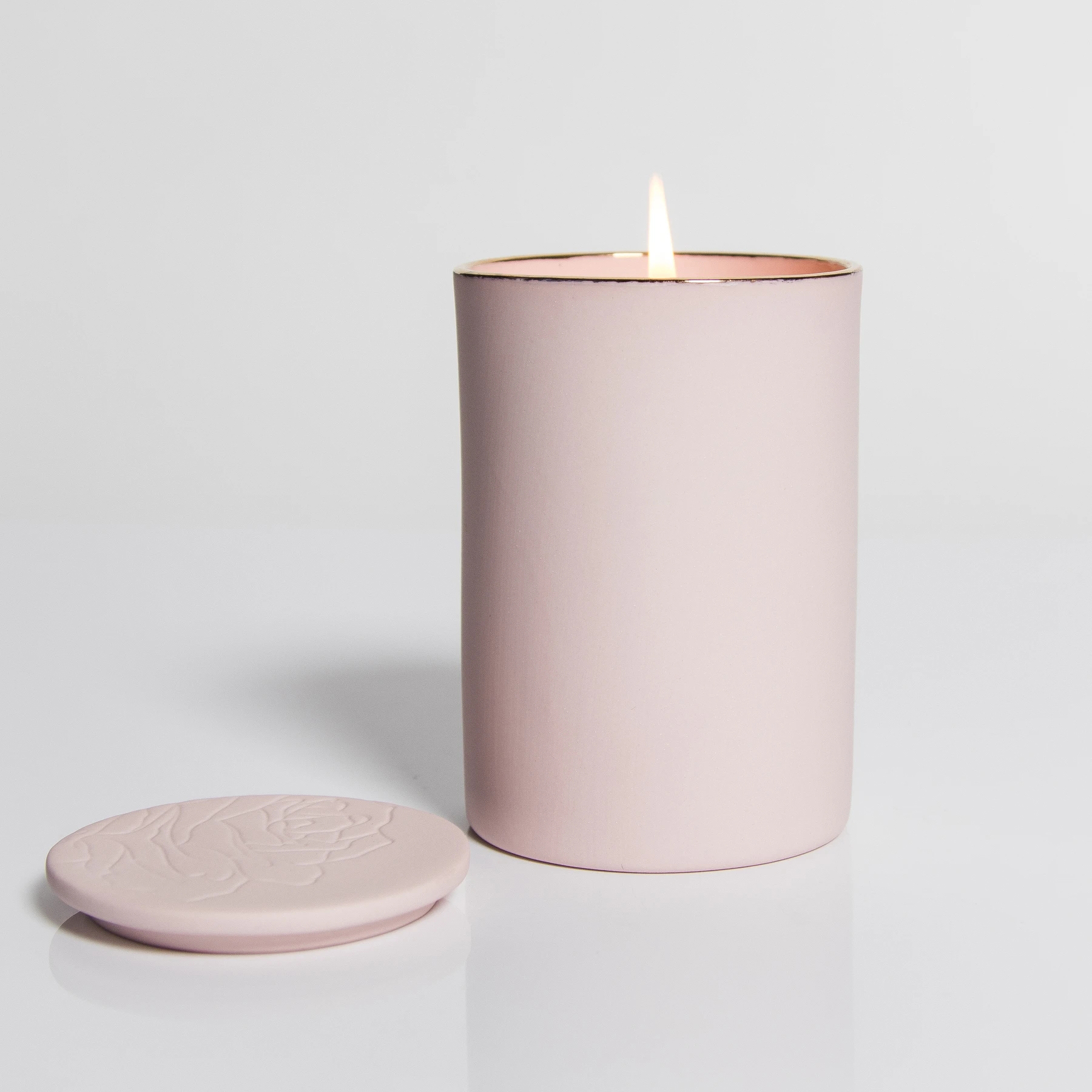 M&Scent 로고가 있는 고급 고급 유리 그릇 저렴한 향수 오일 양초 선물 세트