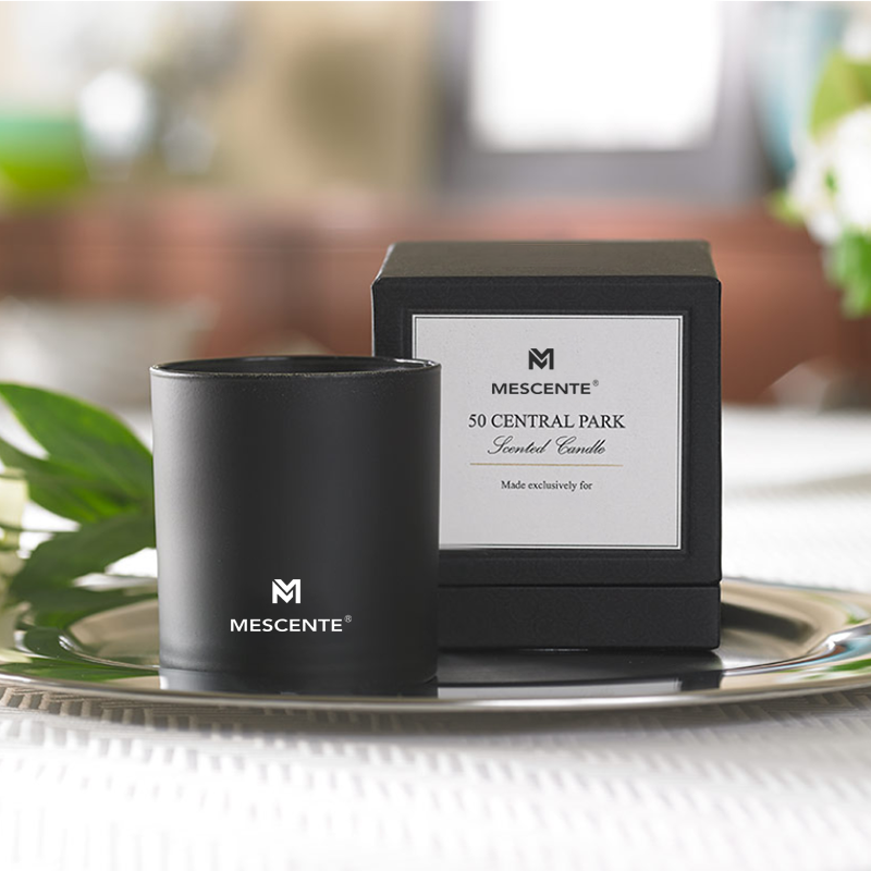 M&S 브랜드 도매 고급 개인 브랜드 아로마 남성 아로마테라피 양초 내부 크리스탈이 있는 22 온스