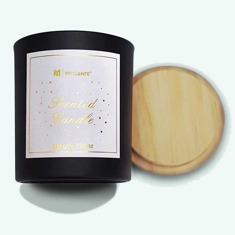 M&Scent 사용자 정의 로고 미니 원형 크리스탈 유리병 강력한 캔들 왁스 향기로운 양초(대량 상자)
