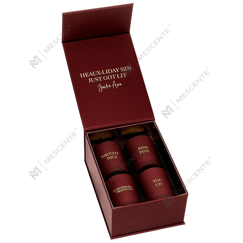 M&Scent 럭셔리 자체 브랜드 홈 데코 아로마 향초 선물 세트 4개