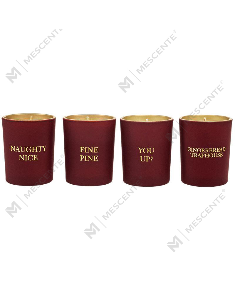 M&Scent 럭셔리 자체 브랜드 홈 데코 아로마 향초 선물 세트 4개