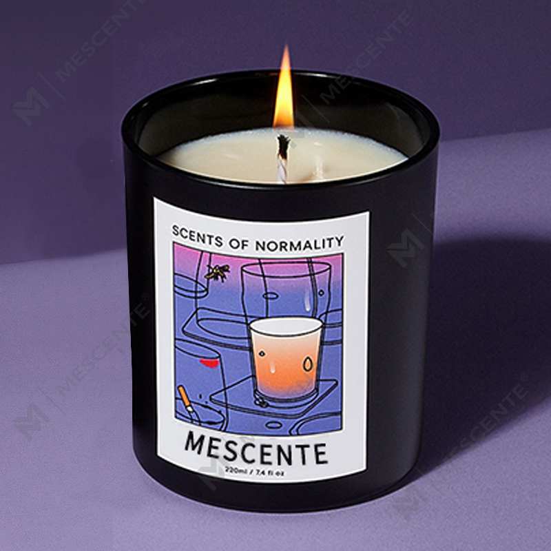 M&Scent 도매 고급 맞춤형 개인 라벨 수제 크리스마스 크리스탈 아로마 향기 간장 왁스 양초