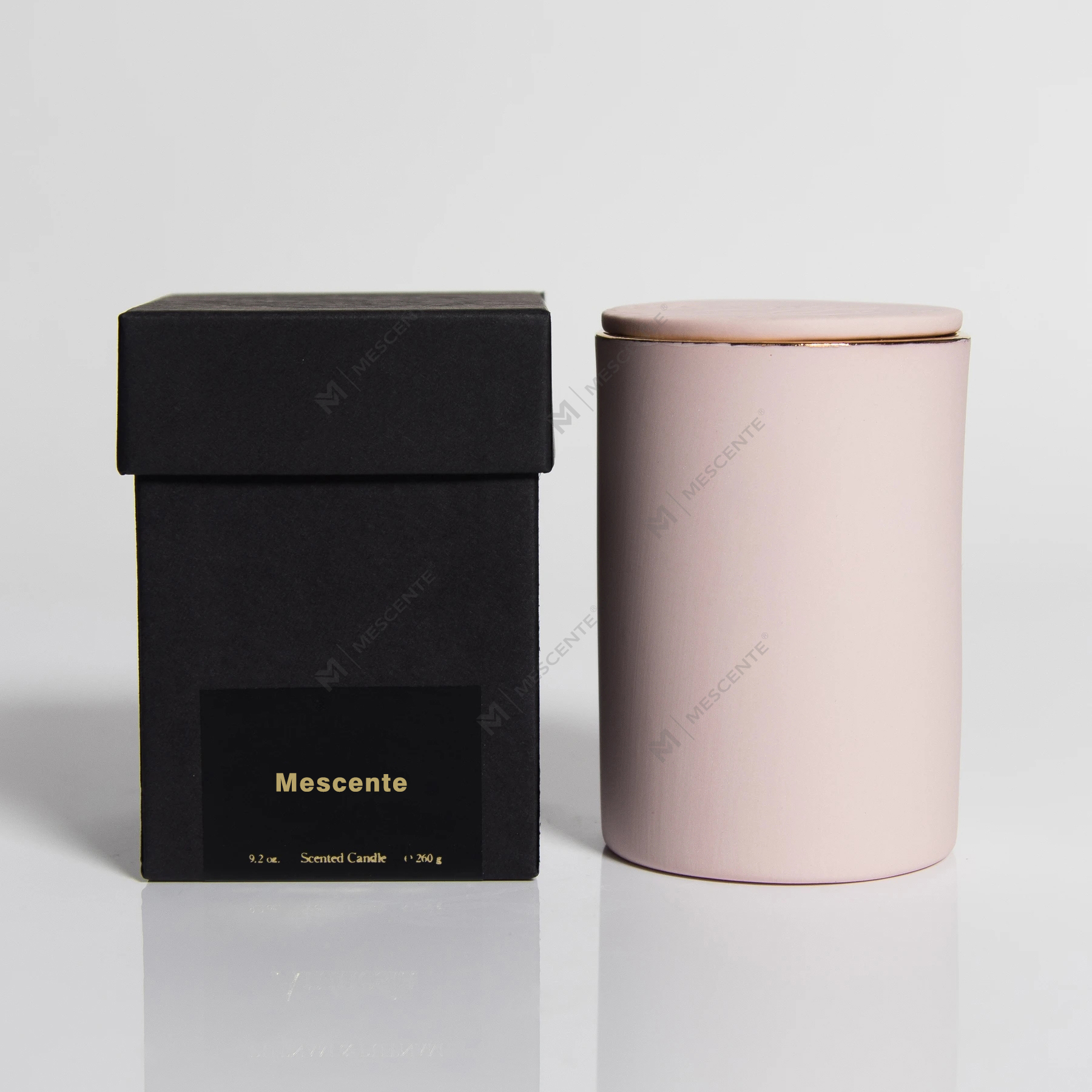 M&Scent 로고가 있는 도매 고급 유리 홀더 저렴한 향기로운 향수 오일 양초 선물 세트