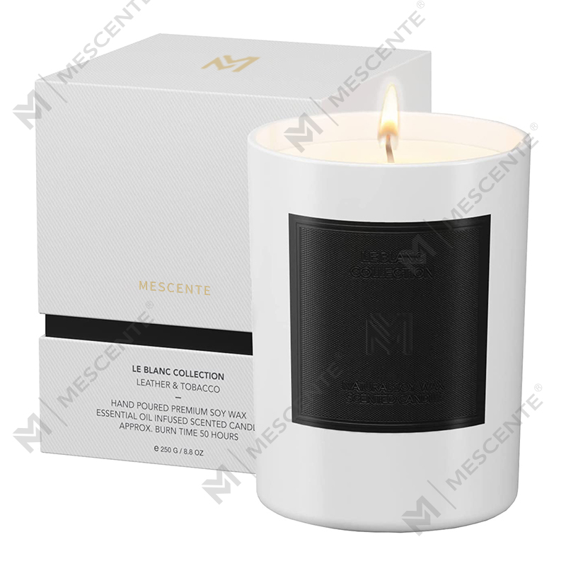 M&Scent 도매 맞춤형 럭셔리 블랙 유리병 크리스마스 아로마테라피 소이 왁스 양초 세트