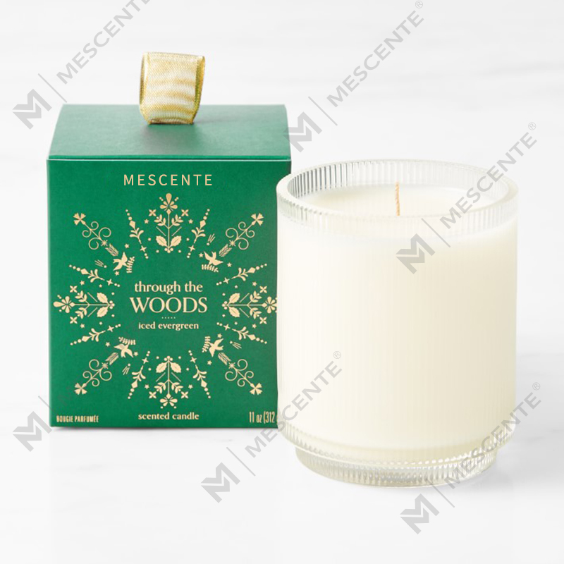 M&Scent 맞춤 제작 로고 유리병에 담긴 홈메이드 유기농 투명 향이 나는 간장 양초 개인 상표