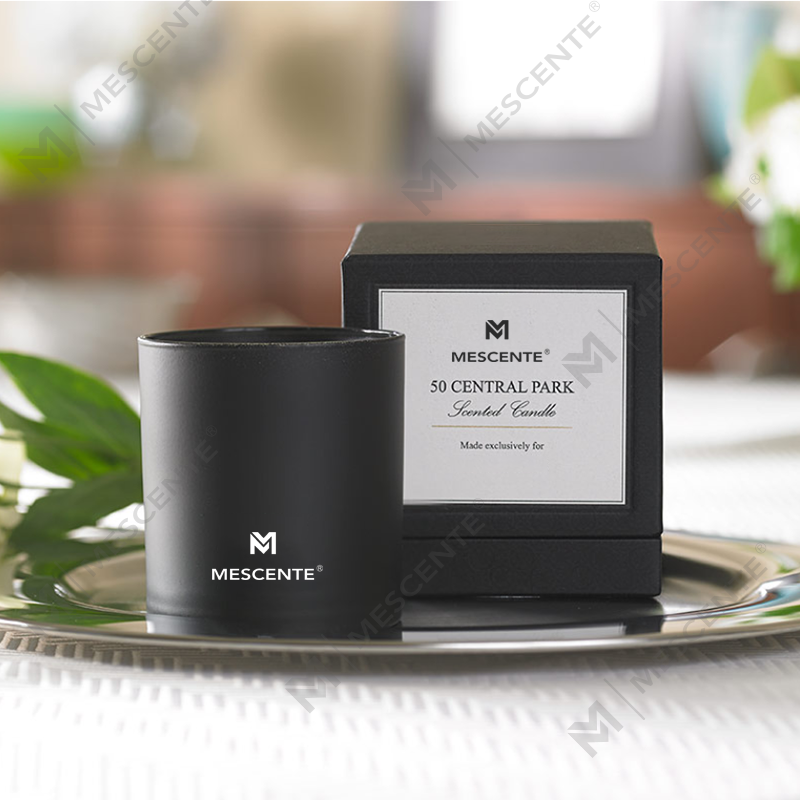 M&S 향기 도매 럭셔리 개인 상표 크롬 남성 아로마테라피 양초 내부 크리스탈이 있는 22 온스