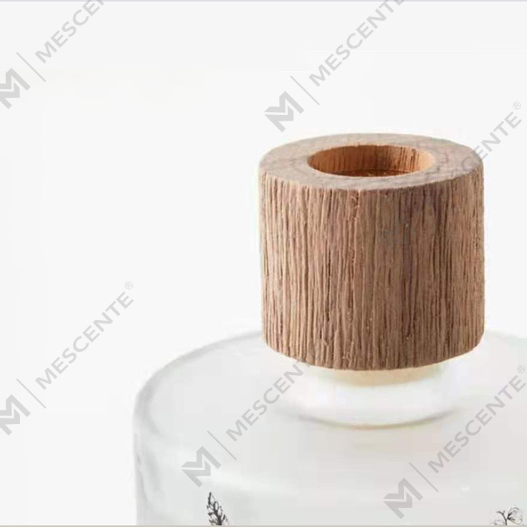 M & Scent 도매 럭셔리 사용자 정의 장식 호박 유리 불 없음 독특한 투명 꽃 아로마 리드 기관총