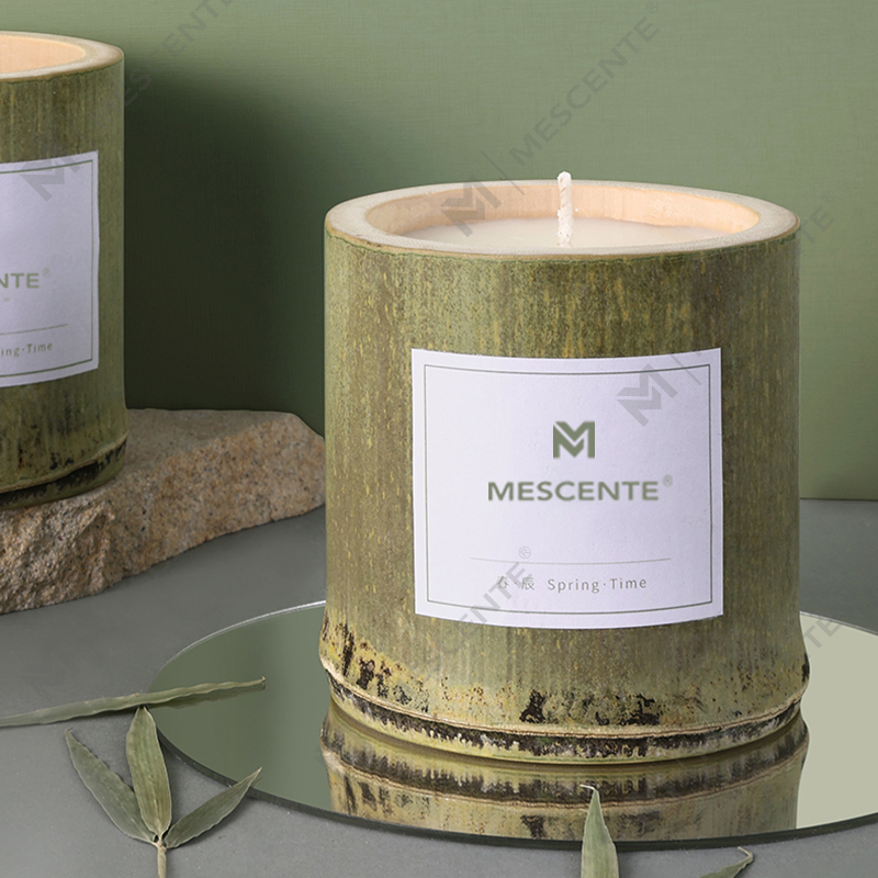 M&Scent 고급 목재 캔들 홀더 양초 개인 라벨 향기 상자 포함