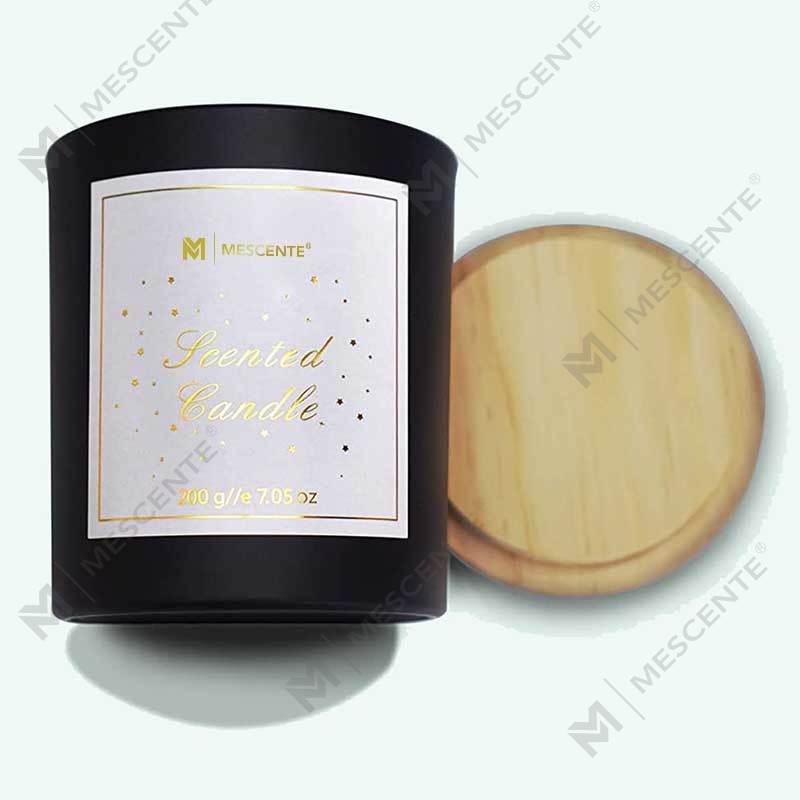 M&Scent 사용자 정의 로고 미니 라운드 크리스탈 유리병 강력한 커피 간장 왁스 향기로운 양초(대량 상자 포함)