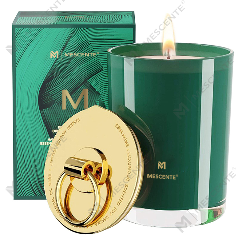 M&Scent 럭셔리 화이트 소이 왁스 로고 맞춤형 웨딩 향초, 맞춤형 캠프 캔들