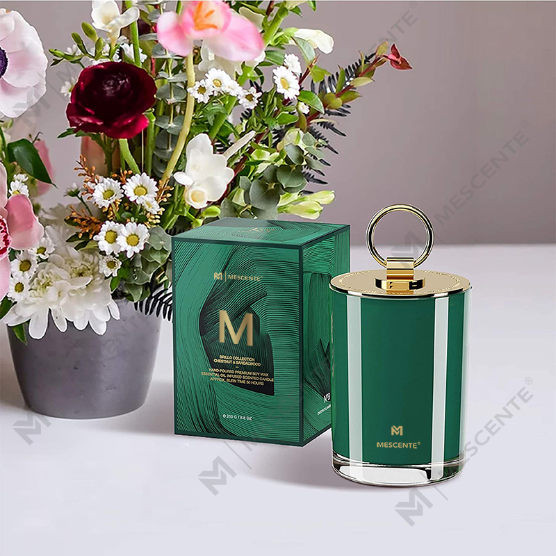 M&Scent 럭셔리 화이트 소이 왁스 로고 맞춤형 웨딩 향초, 맞춤형 캠프 캔들