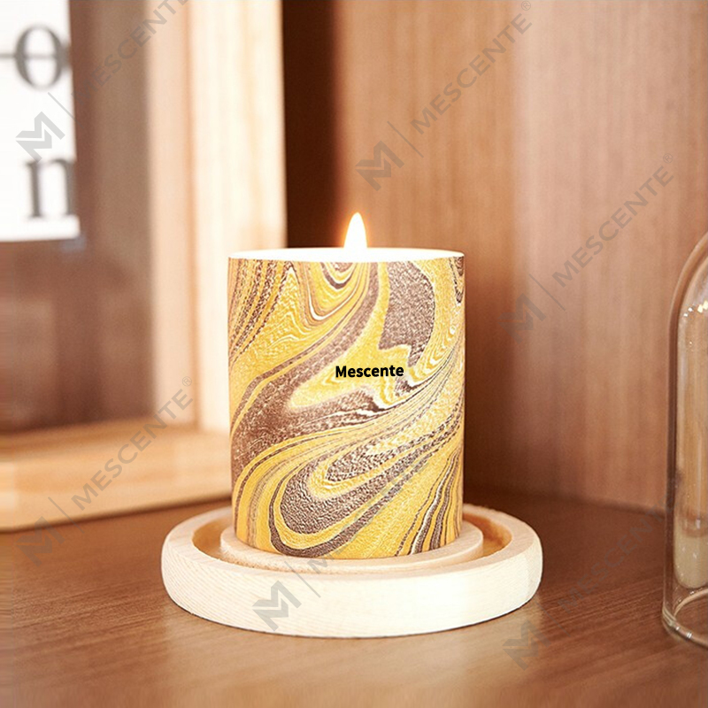 M&Scent 도매 저렴한 맞춤형 고급 개인 상표 기둥 향기로운 간장 왁스 나무 심지 아로마 캔들