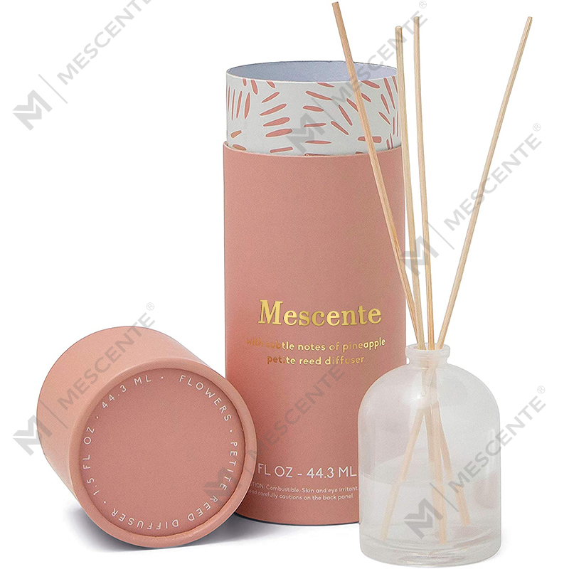 M&Scent 럭셔리 맞춤형 대형 로즈 골드 유리병 꽃 개인 라벨 선물 상자가 있는 액체 리드 디퓨저