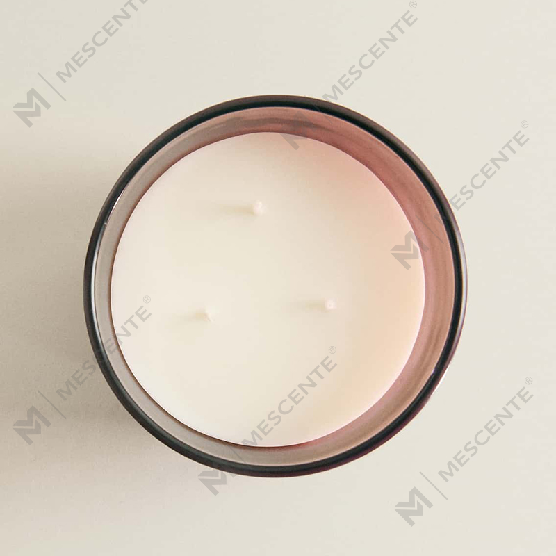 M&S 센트 럭셔리 맞춤형 나무 뚜껑 A29273-1이 있는 심지 소이 캔들 3개