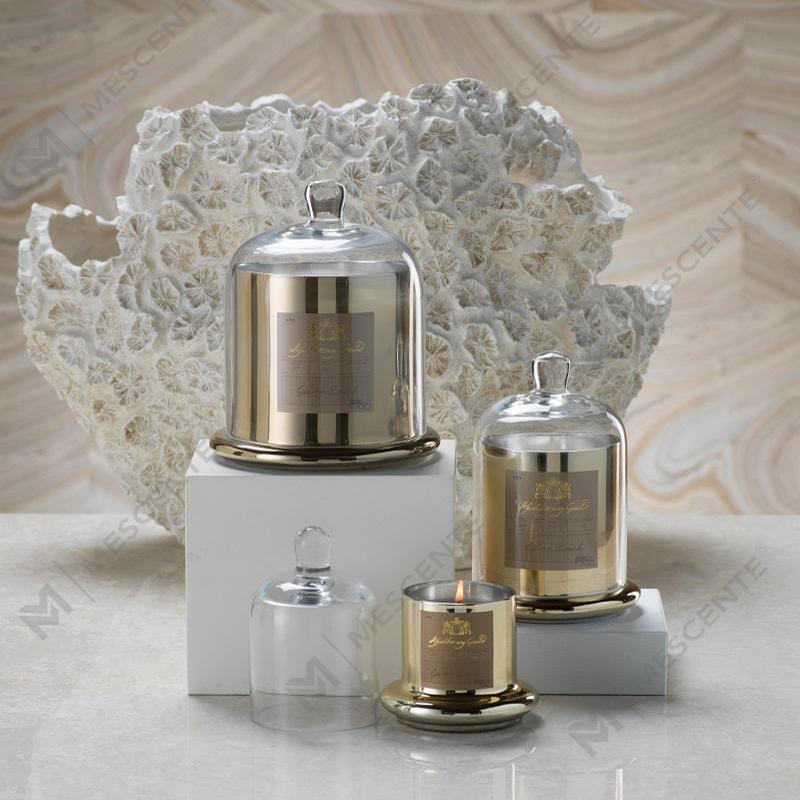 M&Scent 장식 로맨틱 웨딩 벨 항아리 유리 돔 커버 향기로운 양초 A29275