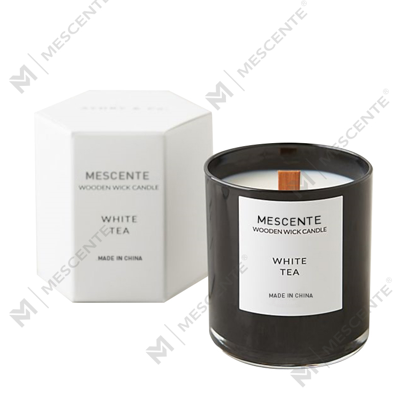 Mecente 개인 상표 화이트 티 향이 나는 소이 캔들 In Jars