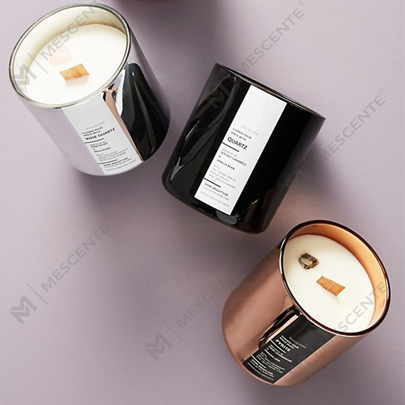 Mecente 개인 상표 화이트 티 향이 나는 소이 캔들 In Jars
