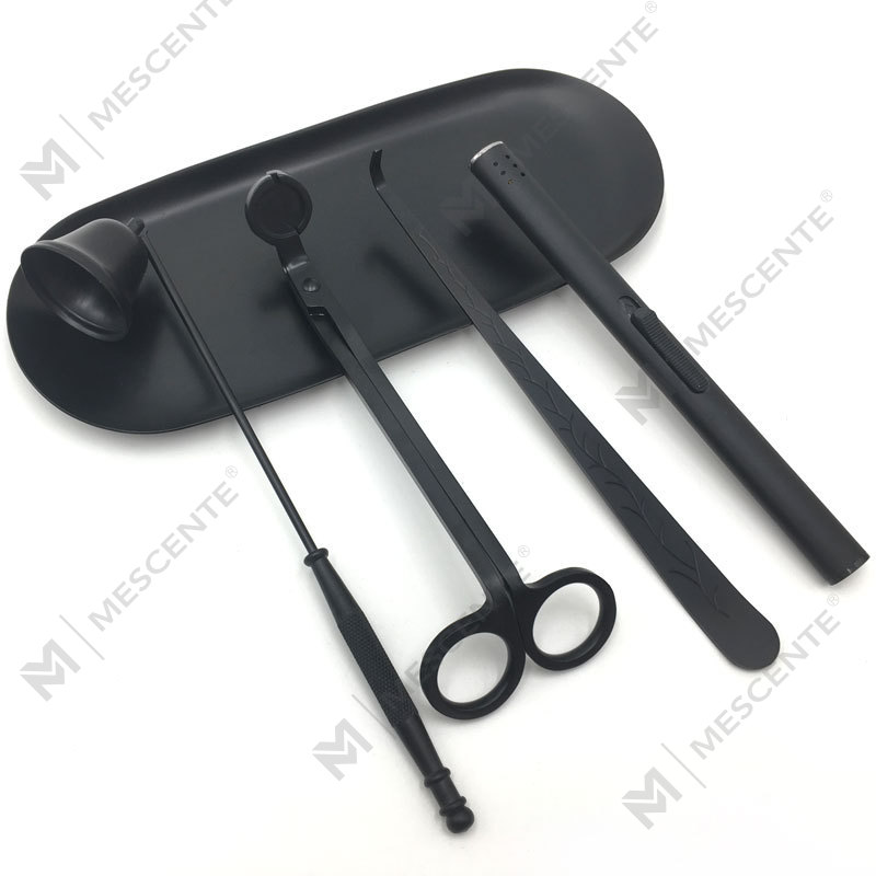 Mecente 4 In 1 캔들 스너퍼 심지 트리머 디퍼 세트 A99133-3