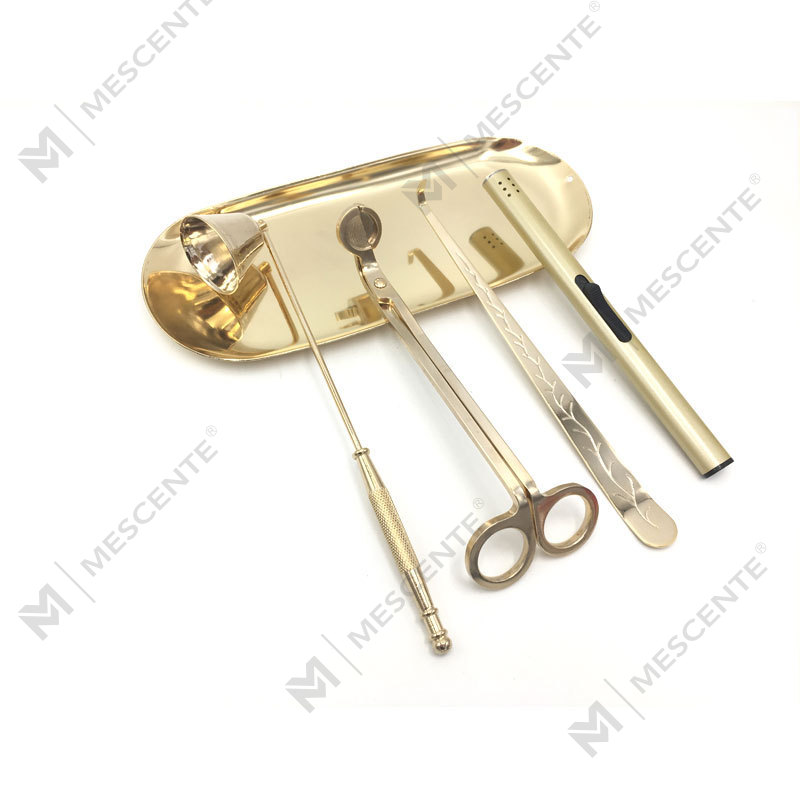 Mecente 4 In 1 캔들 스너퍼 심지 트리머 디퍼 세트 A99133-3