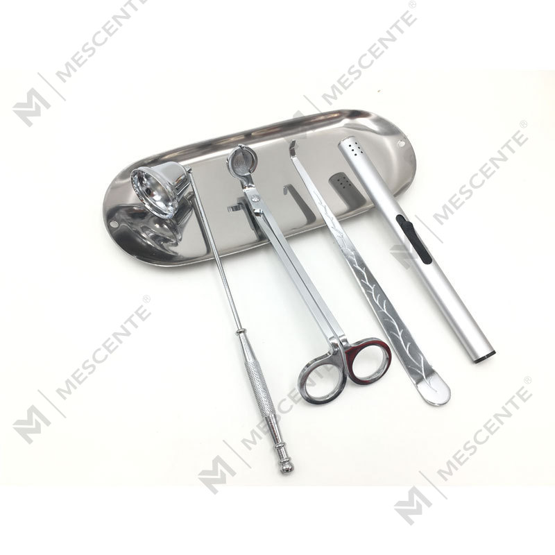 Mecente 4 In 1 캔들 스너퍼 심지 트리머 디퍼 세트 A99133-3