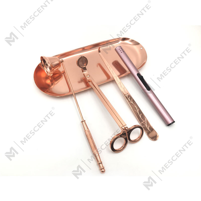 Mecente 4 In 1 캔들 스너퍼 심지 트리머 디퍼 세트 A99133-3
