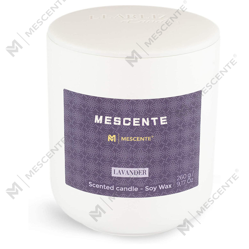 M&Scent Mason Jar 미니 간장 기반 양초, 고급 포장 대리석 양초 소이 왁스