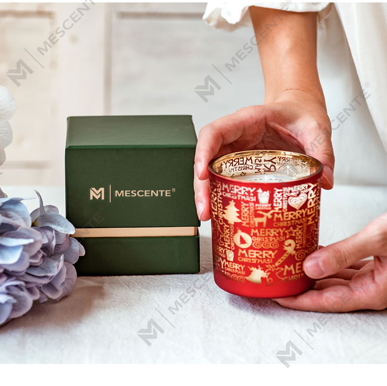M&Scent 휴일 향수 크리스마스 무연 별이 빛나는 하늘 컵 향기로운 양초 손 선물