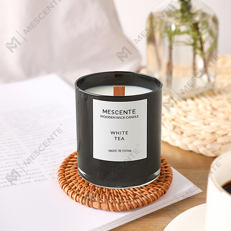 Mecente 개인 상표 화이트 티 향이 나는 소이 캔들 In Jars