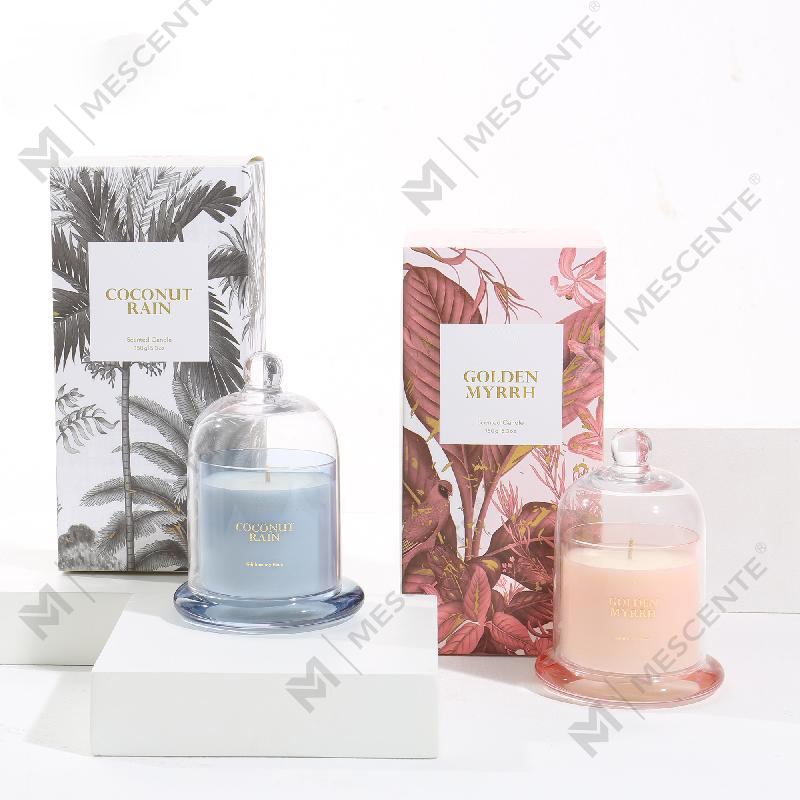 M&Scent 맞춤형 로고 럭셔리 박스 왁스 100% 천연 미니 홈 캔들 선물
