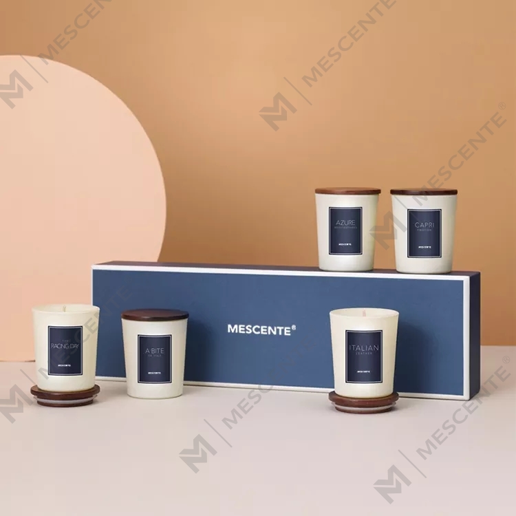 M&scent 도매 개인 상표 향수 오일 향기로운 양초 럭셔리 뚜껑, 아로마테라피 양초