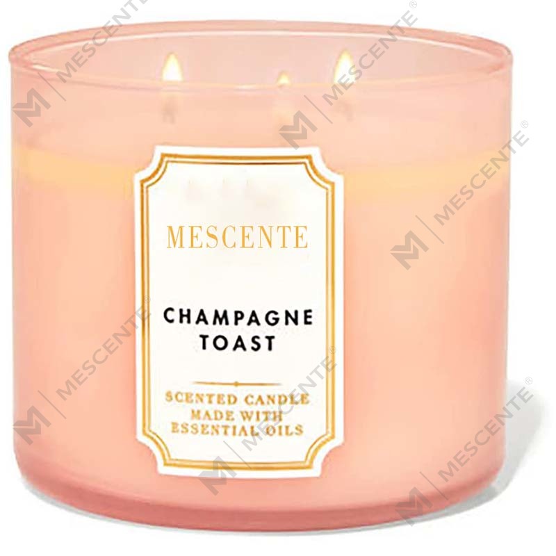 M&Scent 손으로 만든 심지 3개 천연 재스민 향이 나는 소이 왁스 양초 선물, 개인 상표 아로마테라피 크리스탈 양초