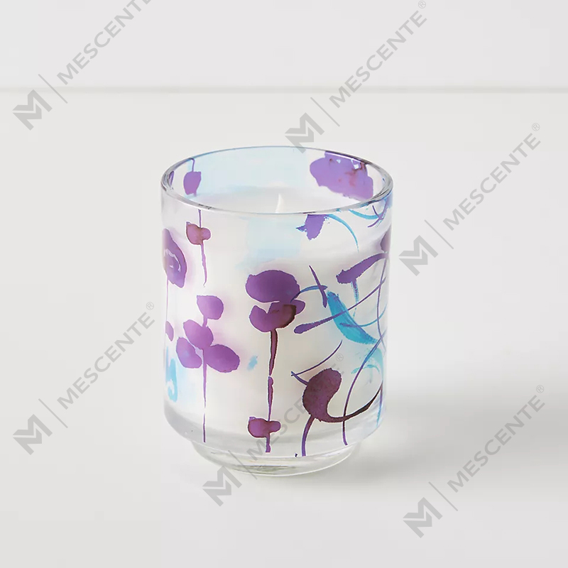 M&Scent 럭셔리 맞춤 장식 개인 라벨 3 Wick A Sunday Painter 유리 크리스탈 향기로운 간장 왁스 양초