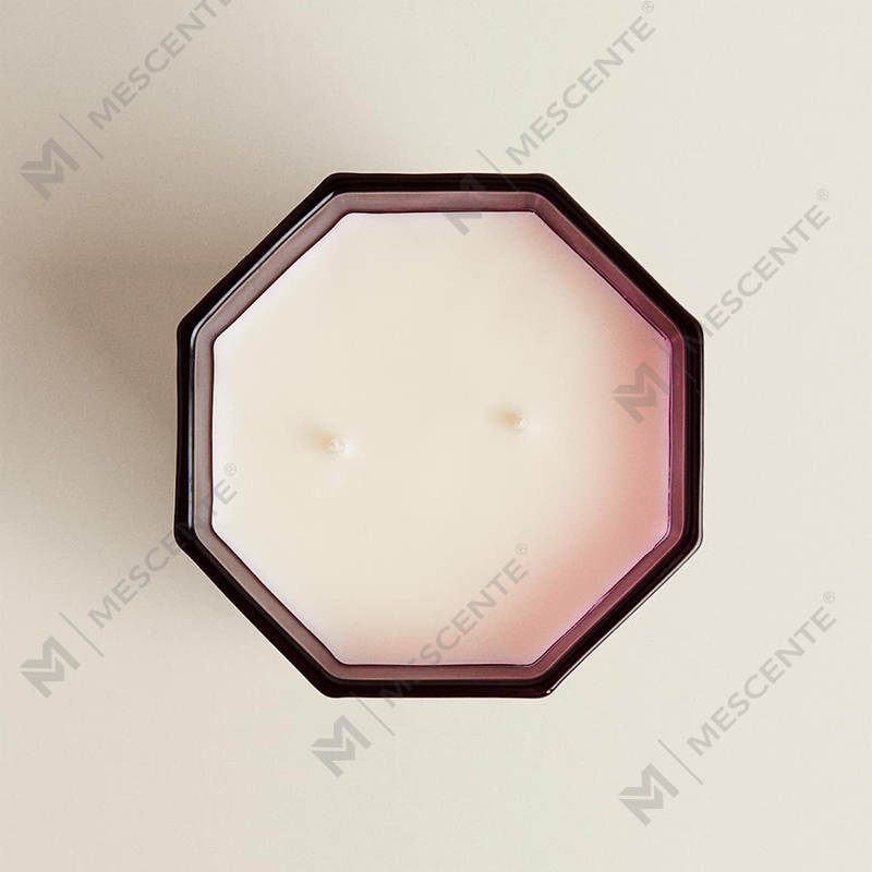 M&Scent 럭셔리 크리스마스 향기로운 양초 검은 유리 항아리 선물 상자에 아로마테라피 아로마 간장 왁스 양초