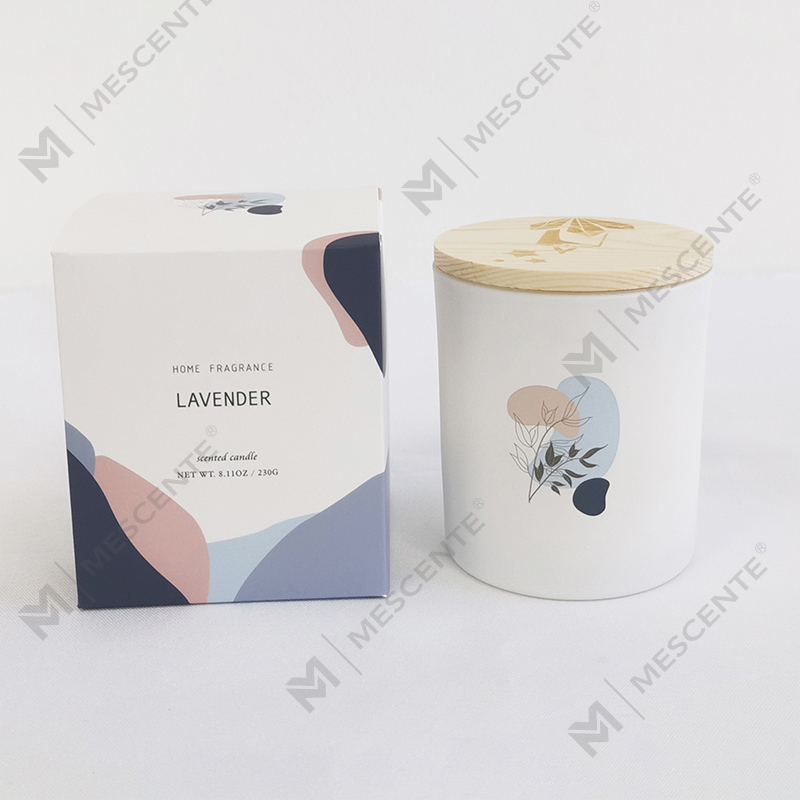 M&Scent 뚜껑이 있는 유리병에 담긴 다양한 고품질 100% 천연 아로마 향초 양초