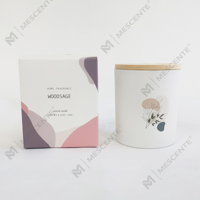 M&Scent 뚜껑이 있는 유리병에 담긴 다양한 고품질 100% 천연 아로마 향초 양초