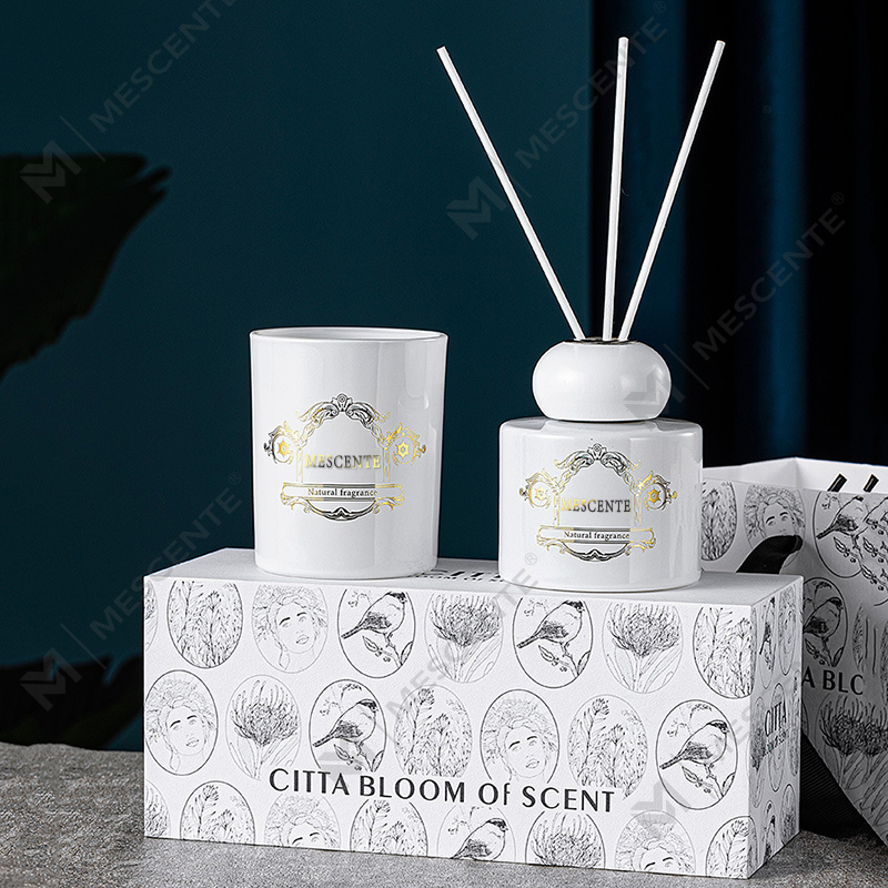 M&Scent 고급 개인 상표 캔들 아로마 향초 리드 디퓨저(상자 포장 포함)