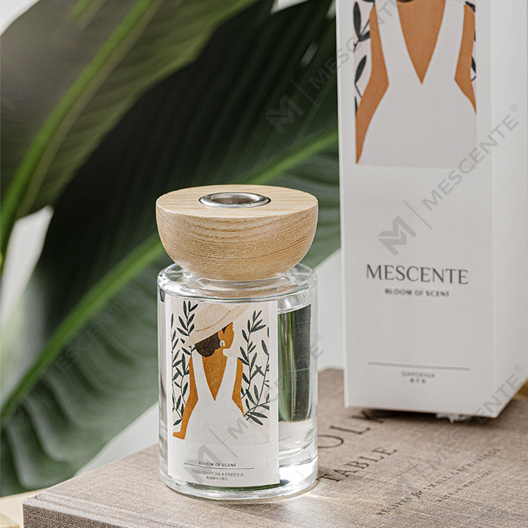 M&Scent 도매 개인 상표 유리병 스틱 리드 디퓨저 세트(스토퍼 포함)