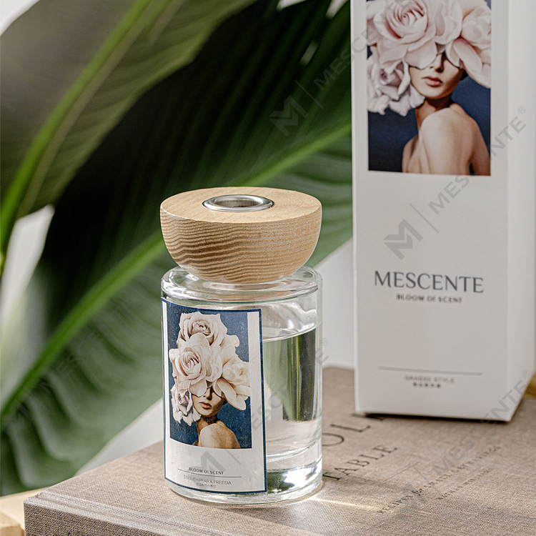 M&Scent 도매 개인 상표 유리병 스틱 리드 디퓨저 세트(스토퍼 포함)