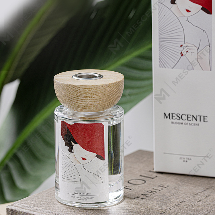 M&Scent 도매 개인 상표 유리병 스틱 리드 디퓨저 세트(스토퍼 포함)
